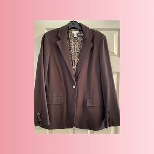 Chico's Chocolate Brown Blazer Size 1